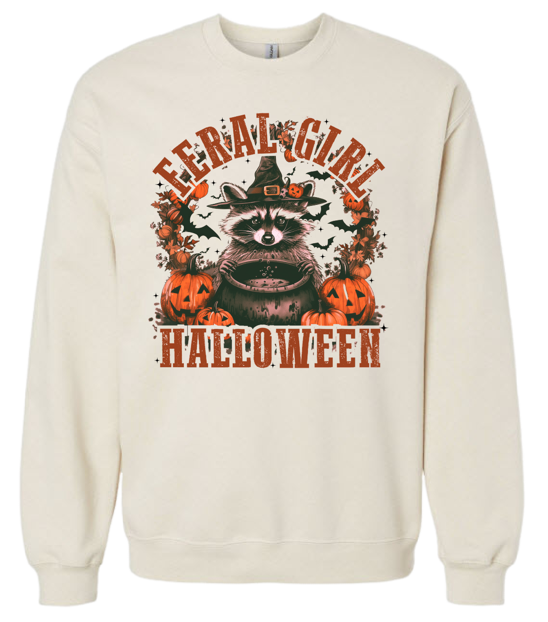 Feral Girl Halloween Sweatshirt