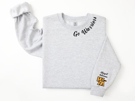WM Go Warriors Crewneck