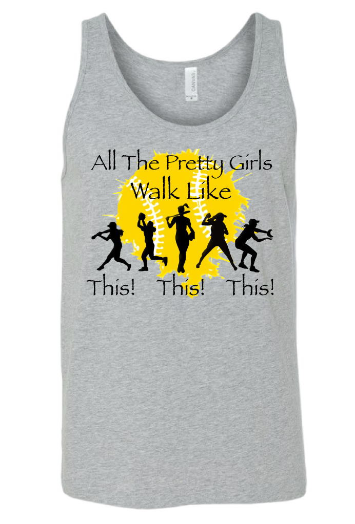Pretty Girls Softball Tank