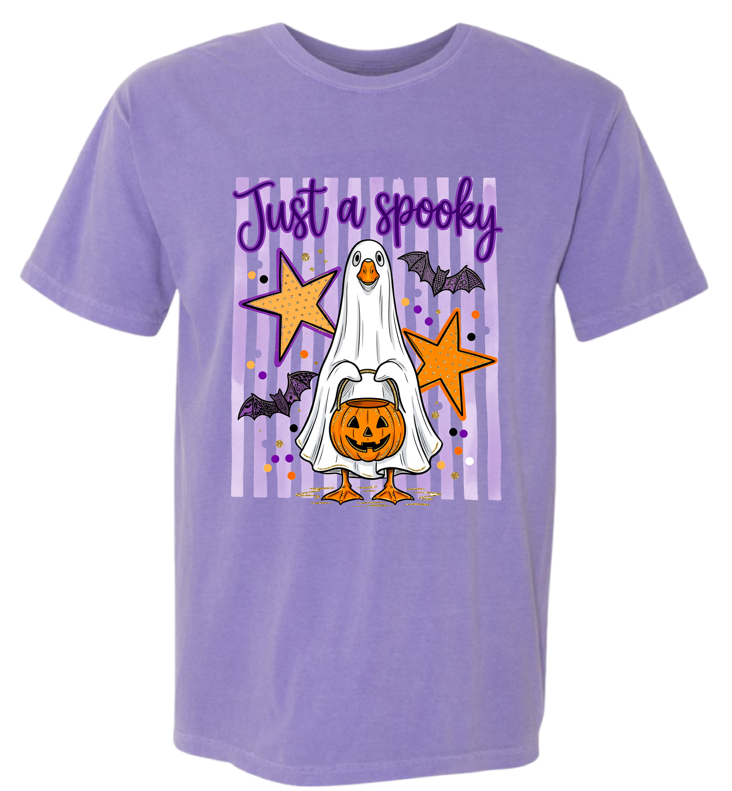 Just a Spooky Goose Halloween Comfort Colors Tee