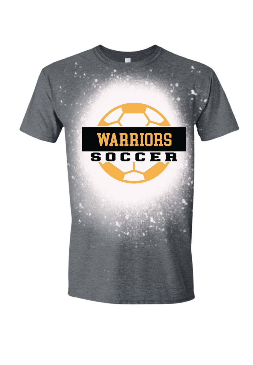 Warriors Soccer Bleached Tee/Crewneck