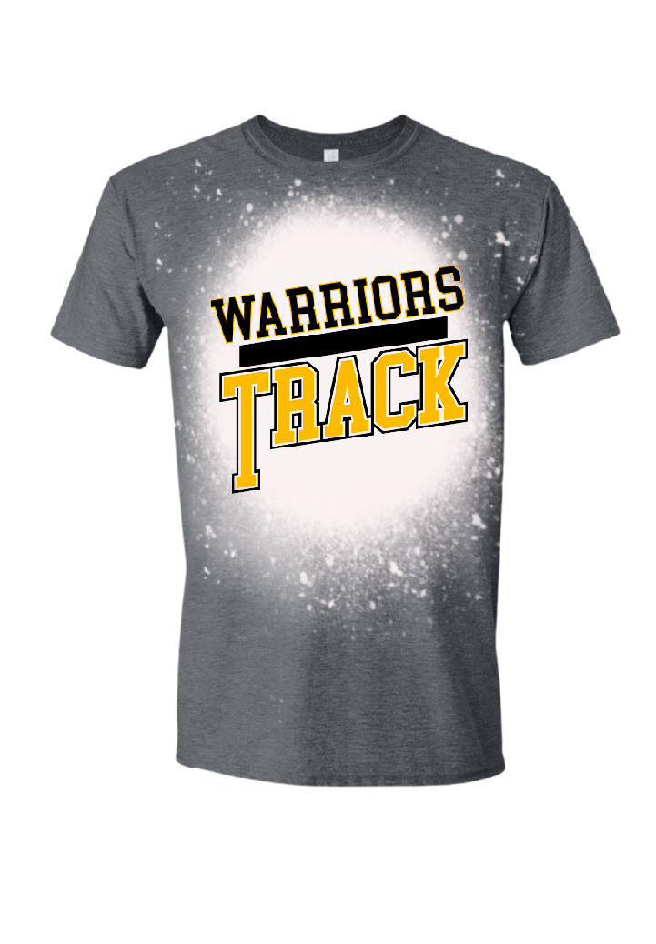 Warriors Track Bleached Tee/Crewneck
