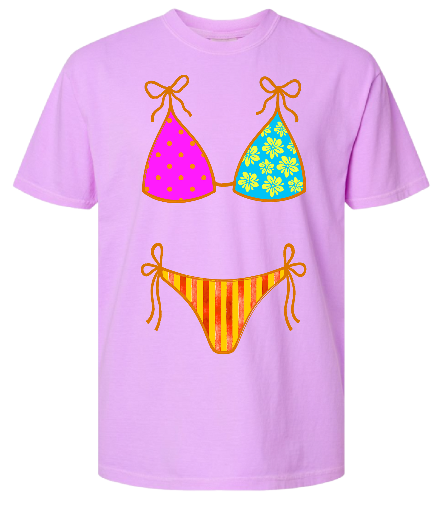 Neon Violet Bikini Comfort Colors Tee