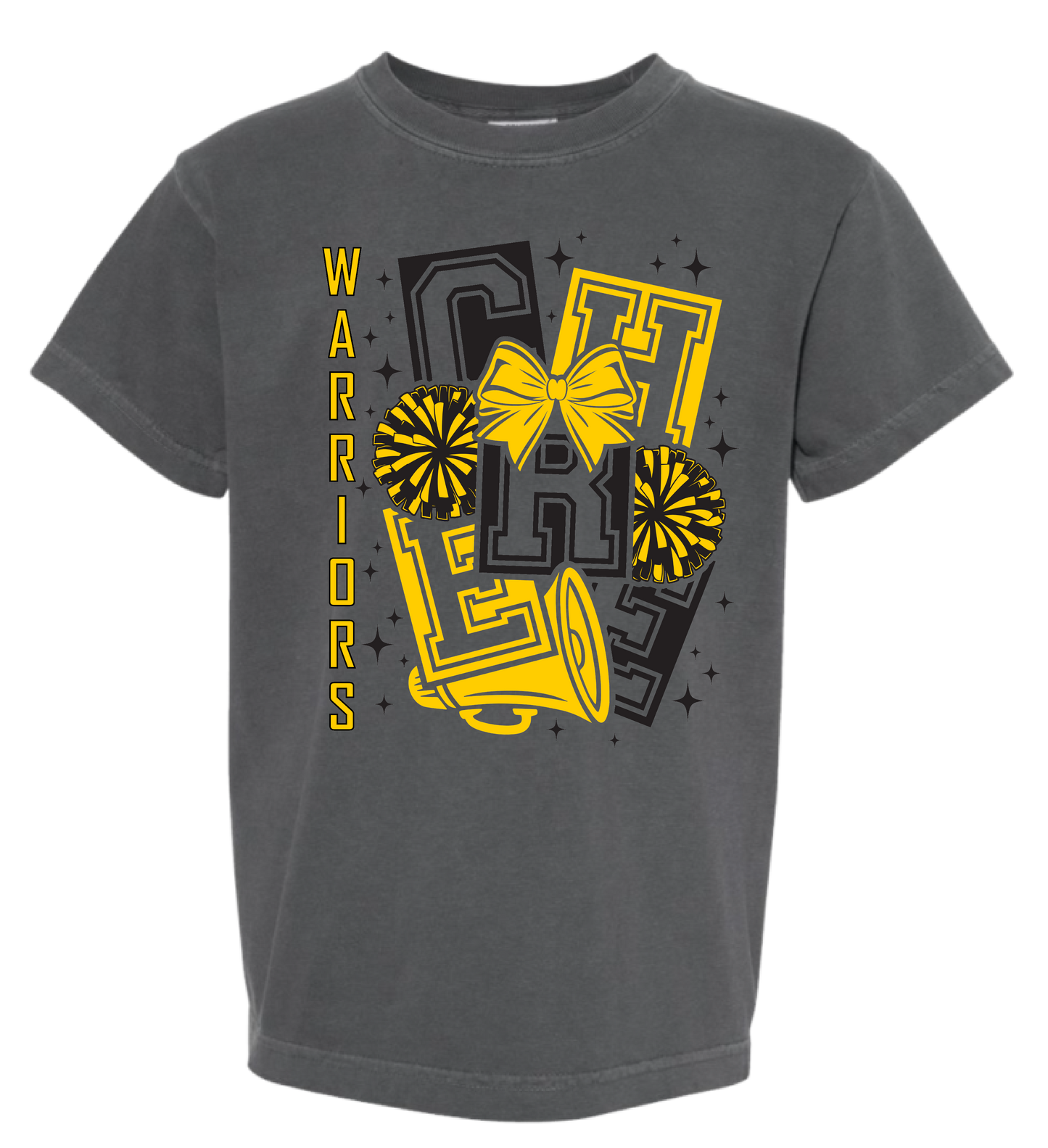 Warriors Cheer Comfort Colors Tee