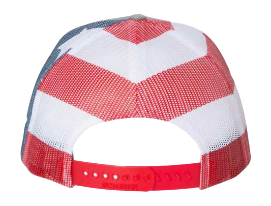 Hornets Leather Patch Camo Flag Richardson Snapback Hat