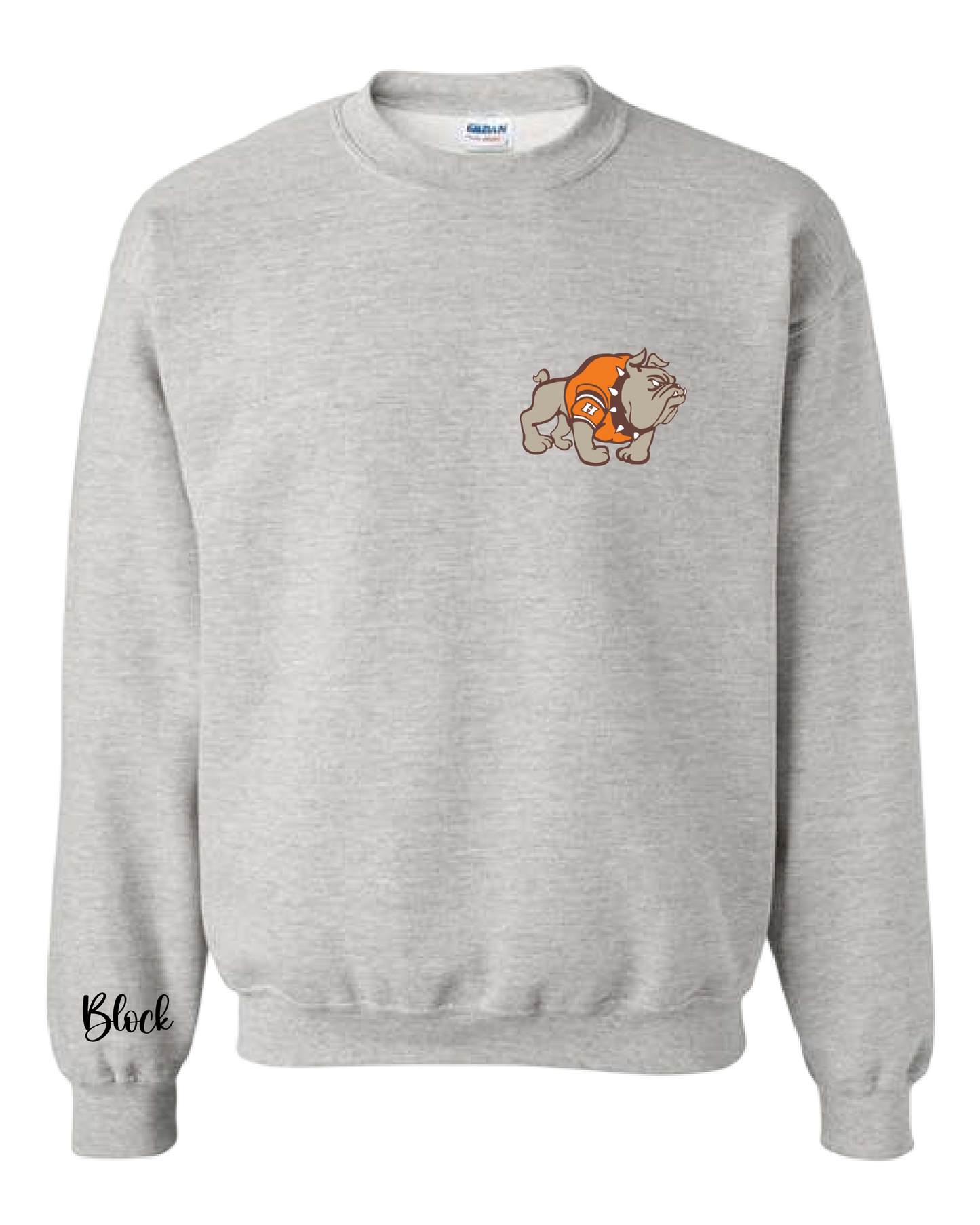 Heath Bulldogs Jersey Style Crewneck