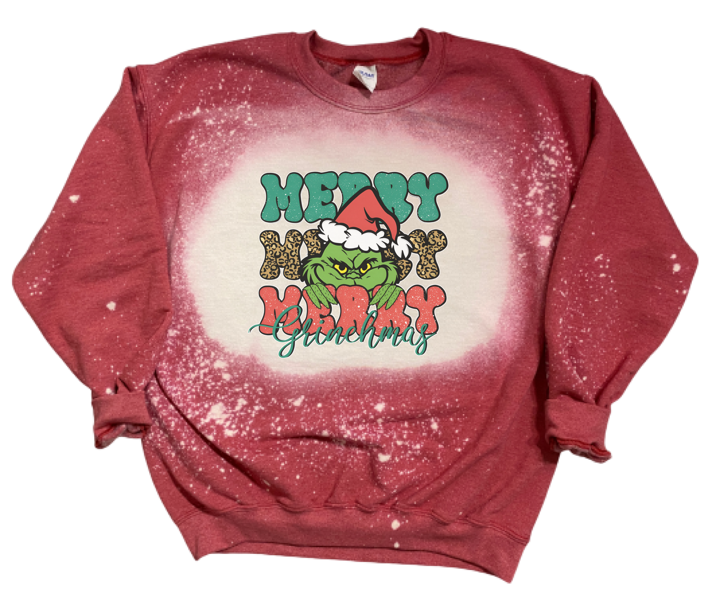 Merry Grinchmas Bleach Crewneck