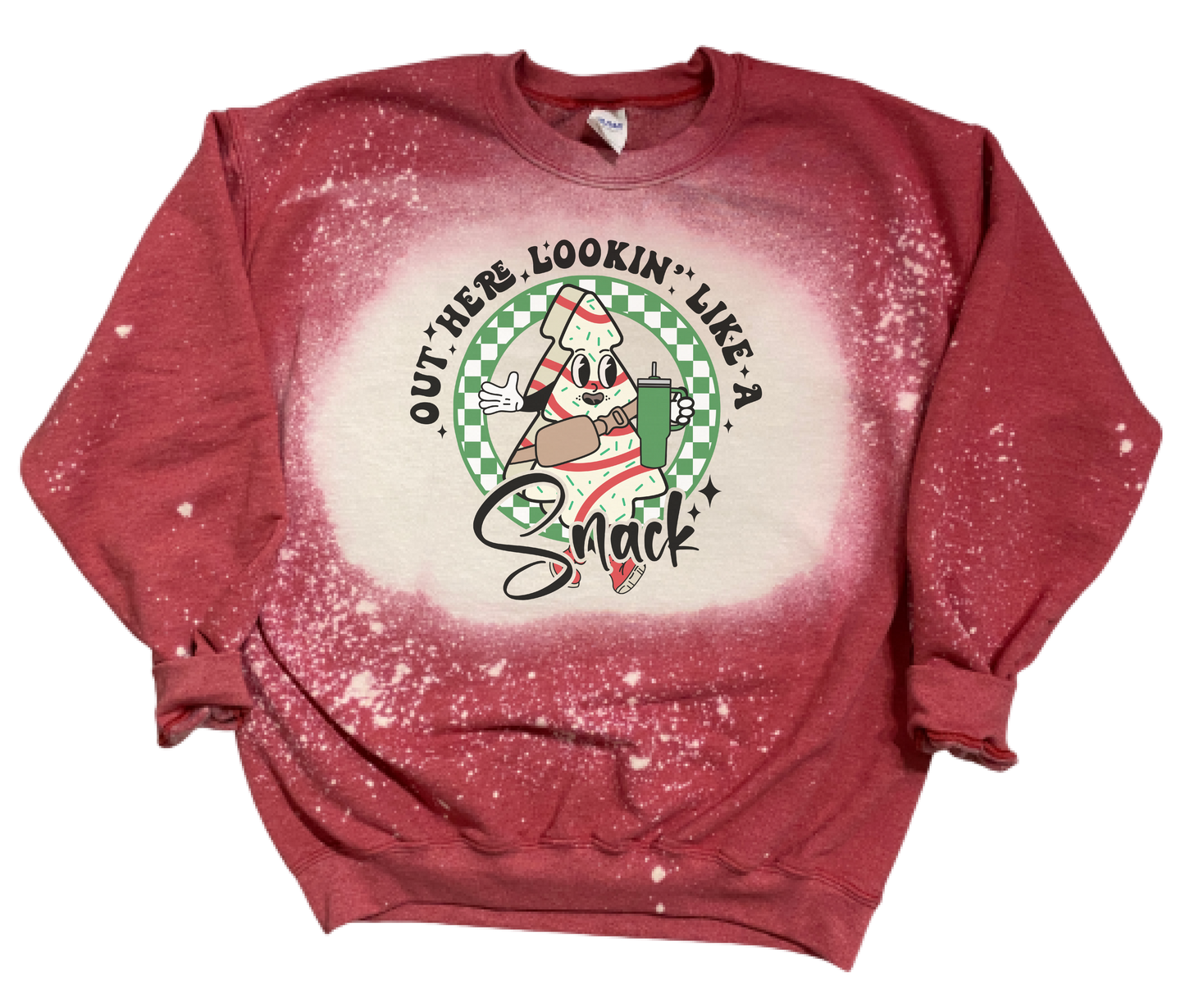 Out Here Lookin Like A Snack Bleach Crewneck