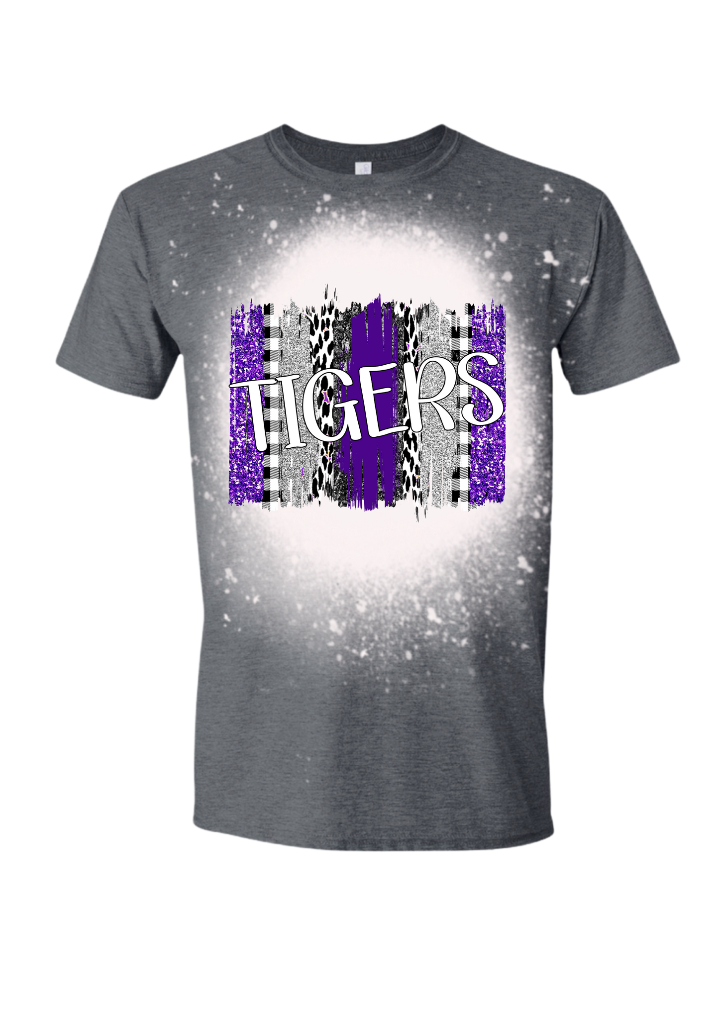 Team Brush Strokes Bleached Tee (Choose Your Team)