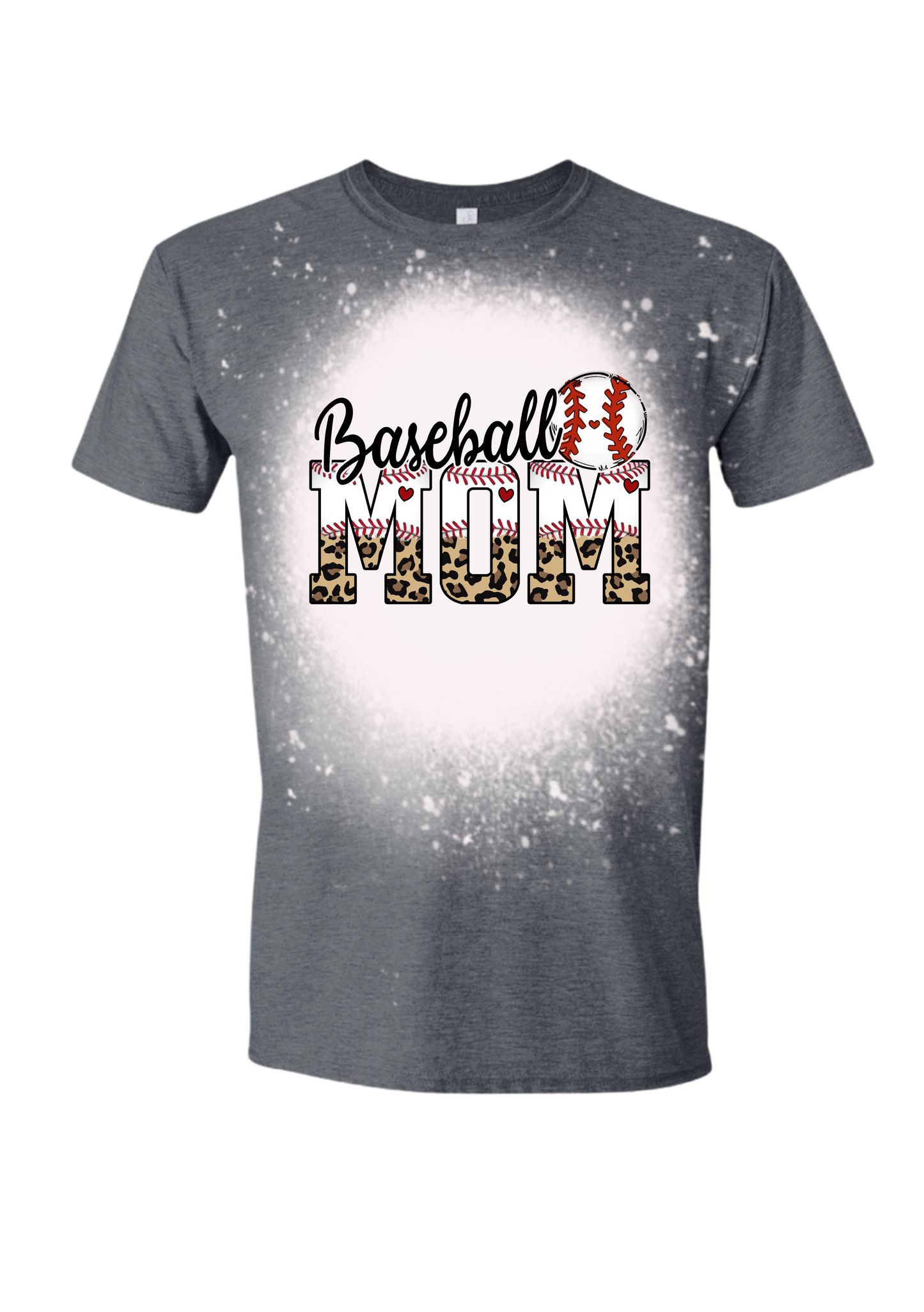 Baseball Mom Bleached Tee