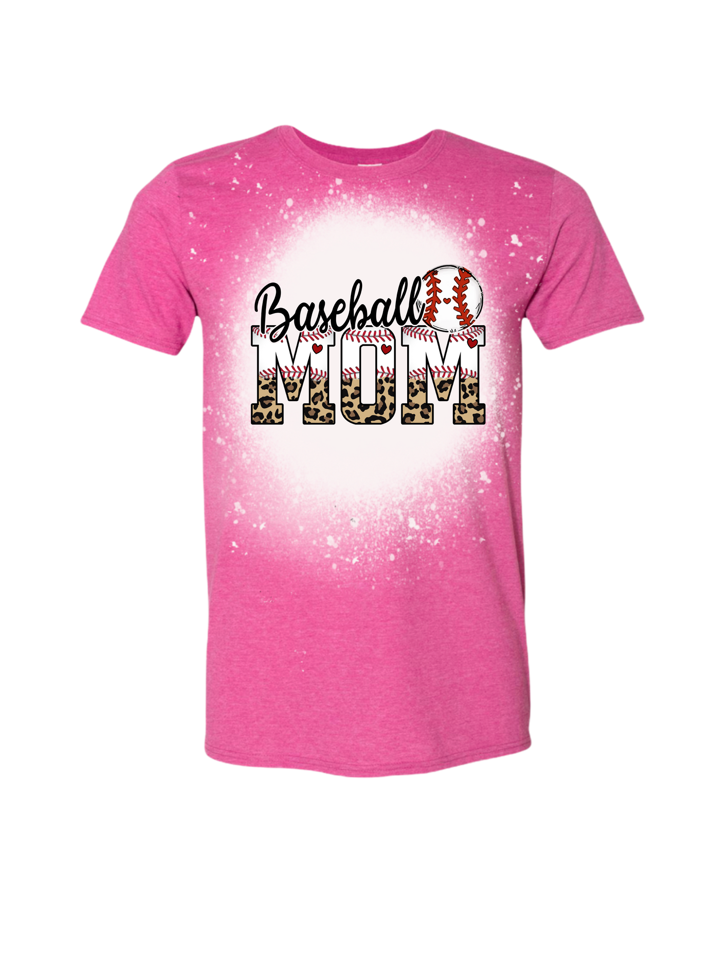 Baseball Mom Bleached Tee