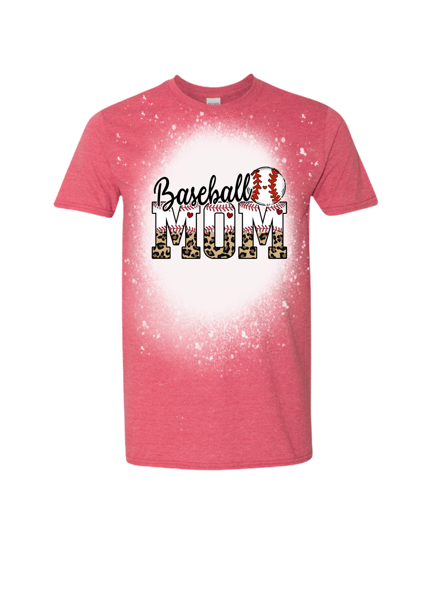 Baseball Mom Bleached Tee