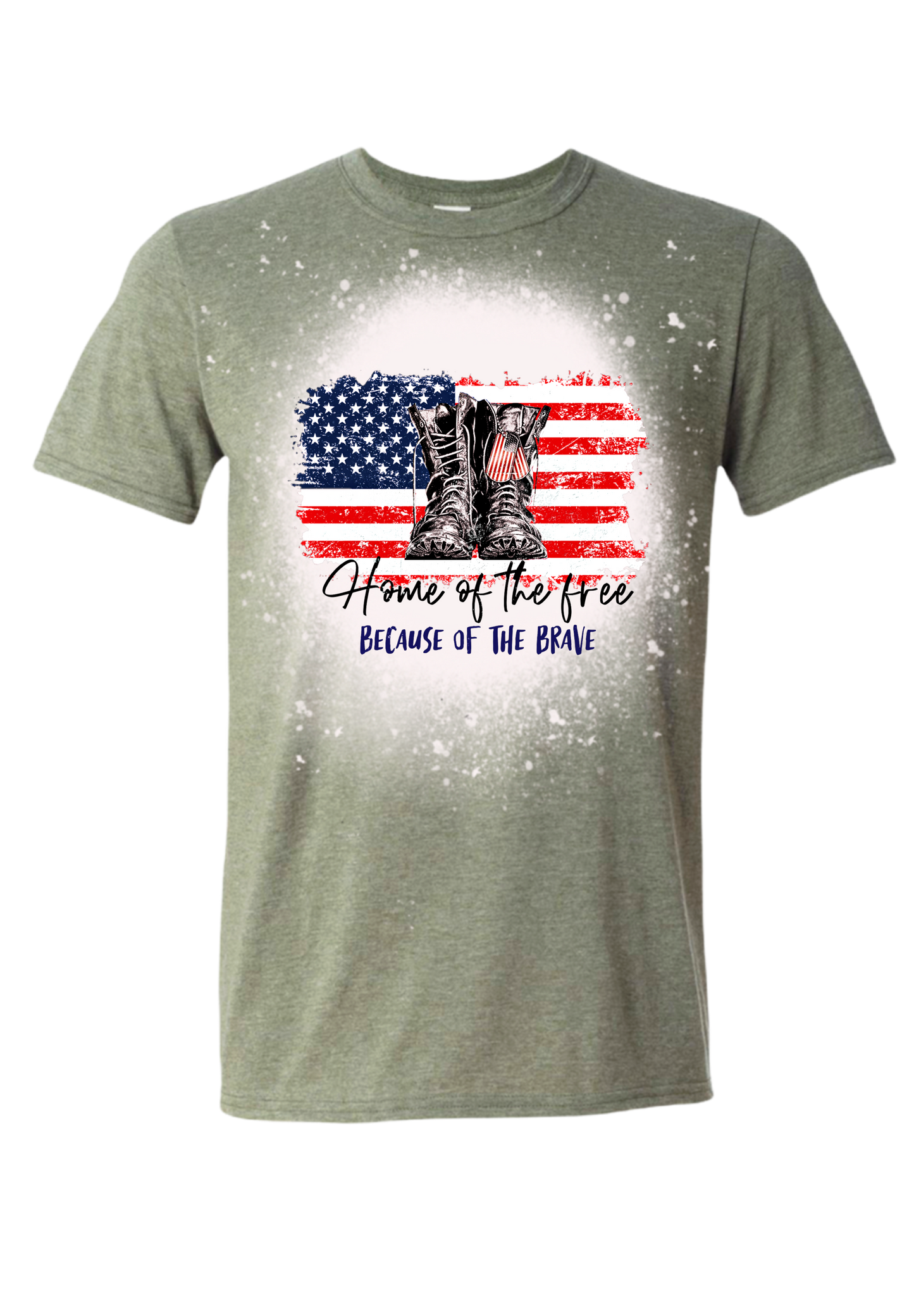 Bleached Home Of The Free Shirt