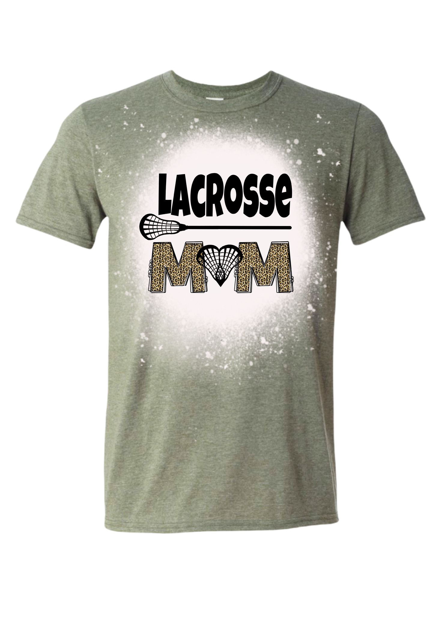 Lacrosse Mom Bleached Tee