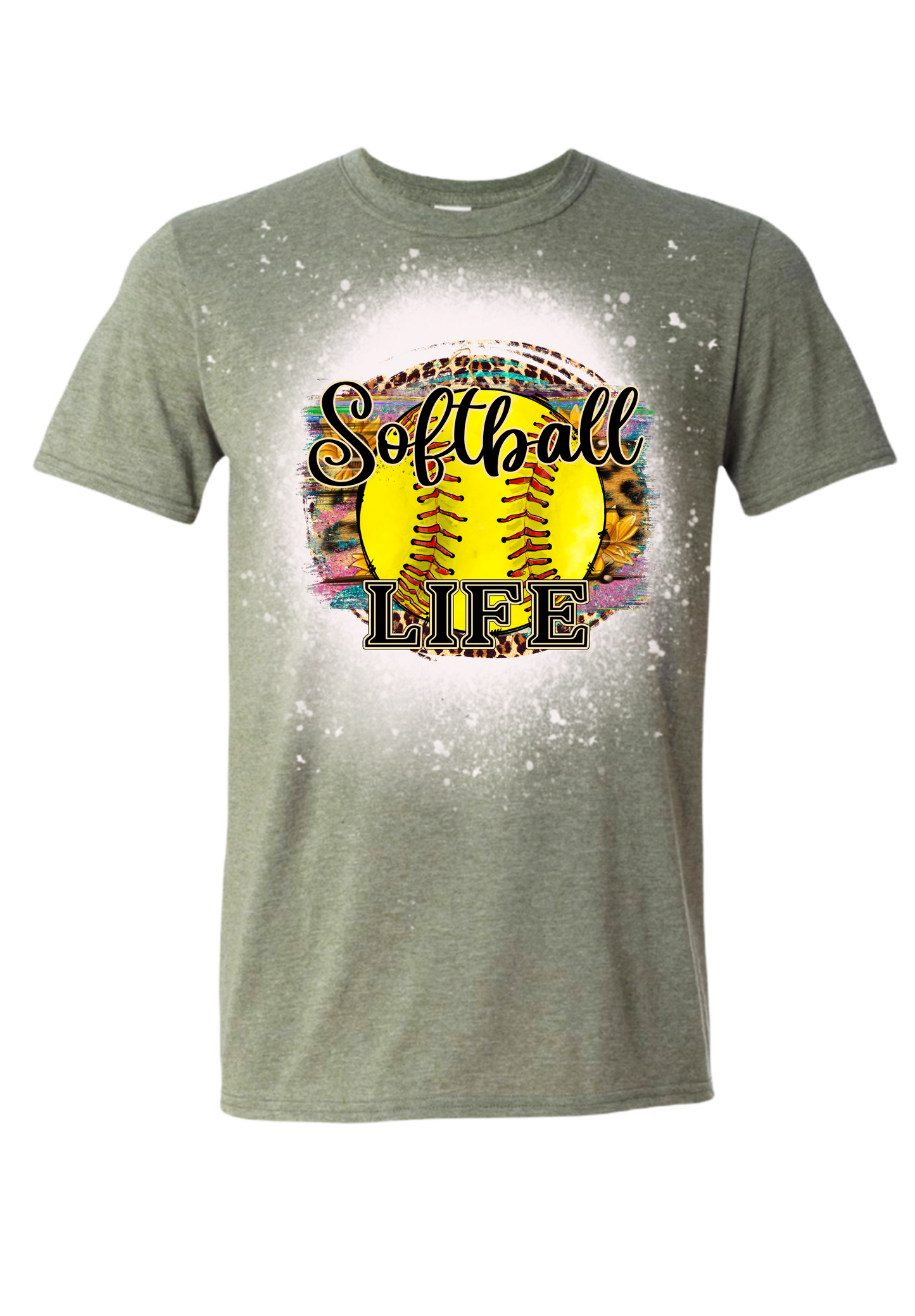 Softball Life Bleached Tee