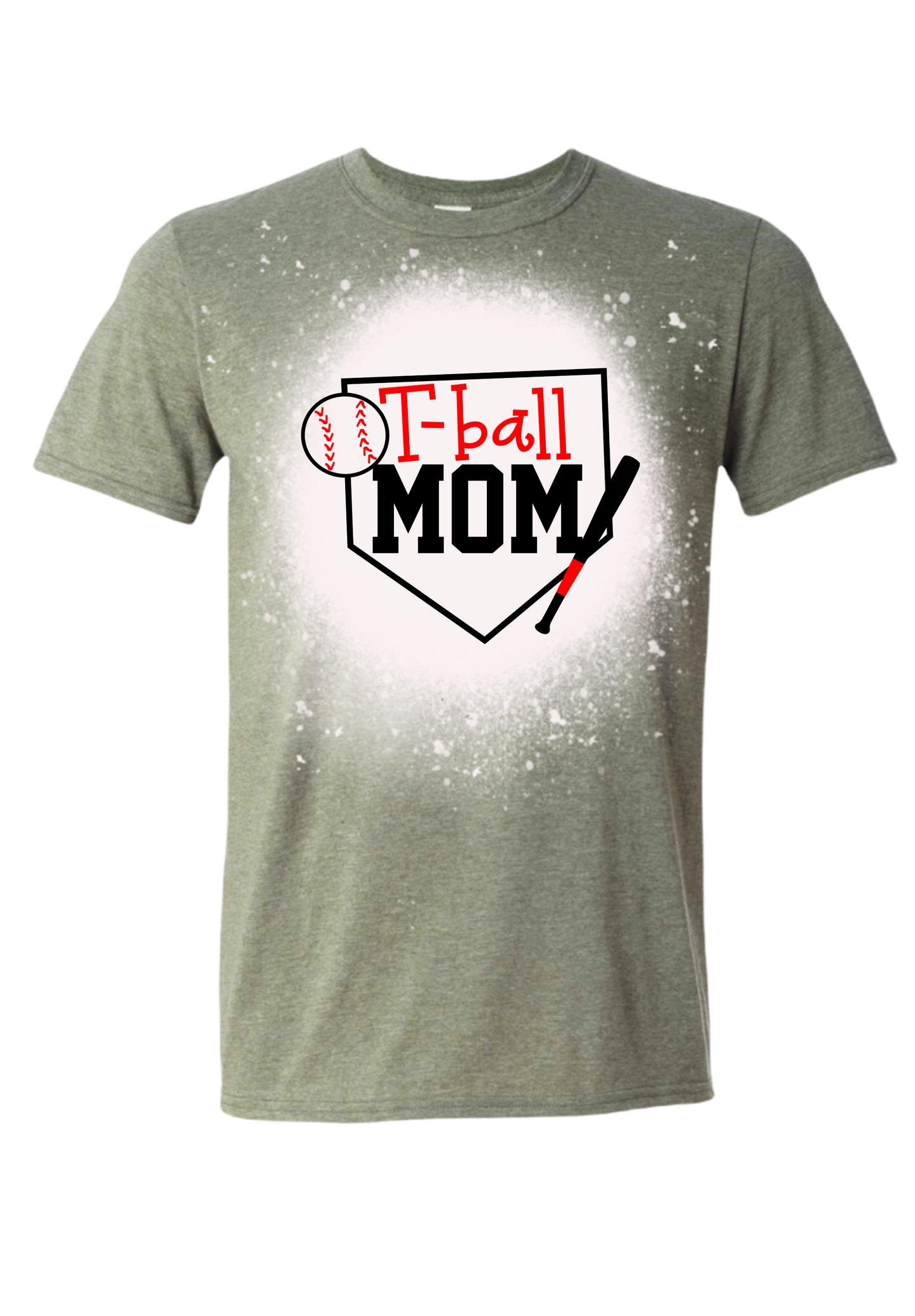 T-Ball Mom Bleached Tee