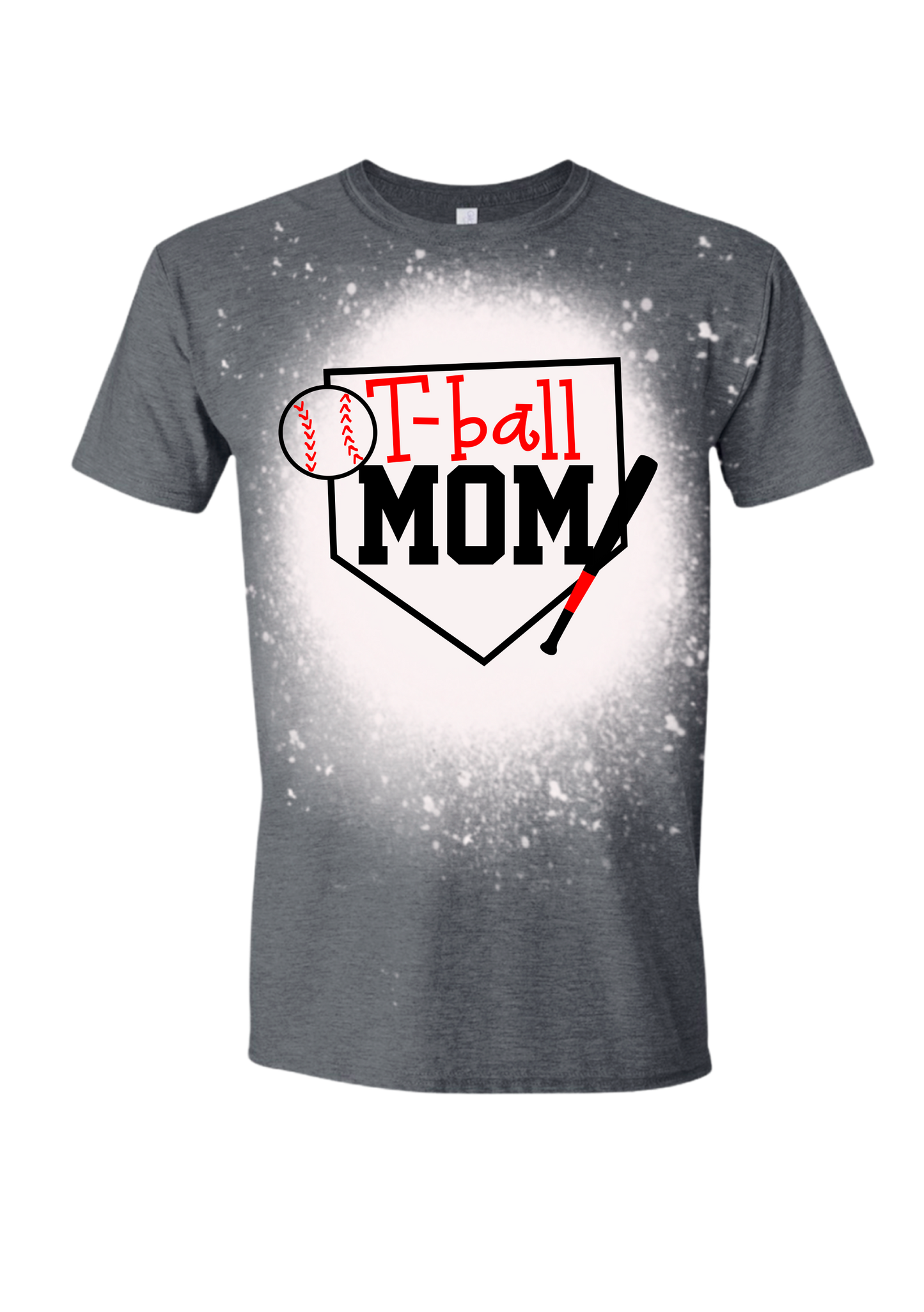 T-Ball Mom Bleached Tee