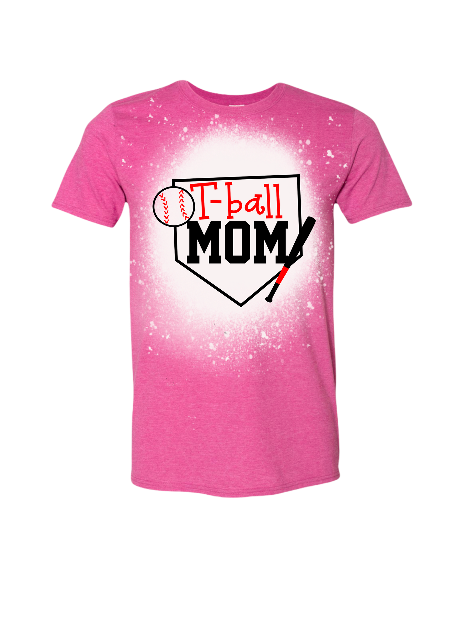 T-Ball Mom Bleached Tee