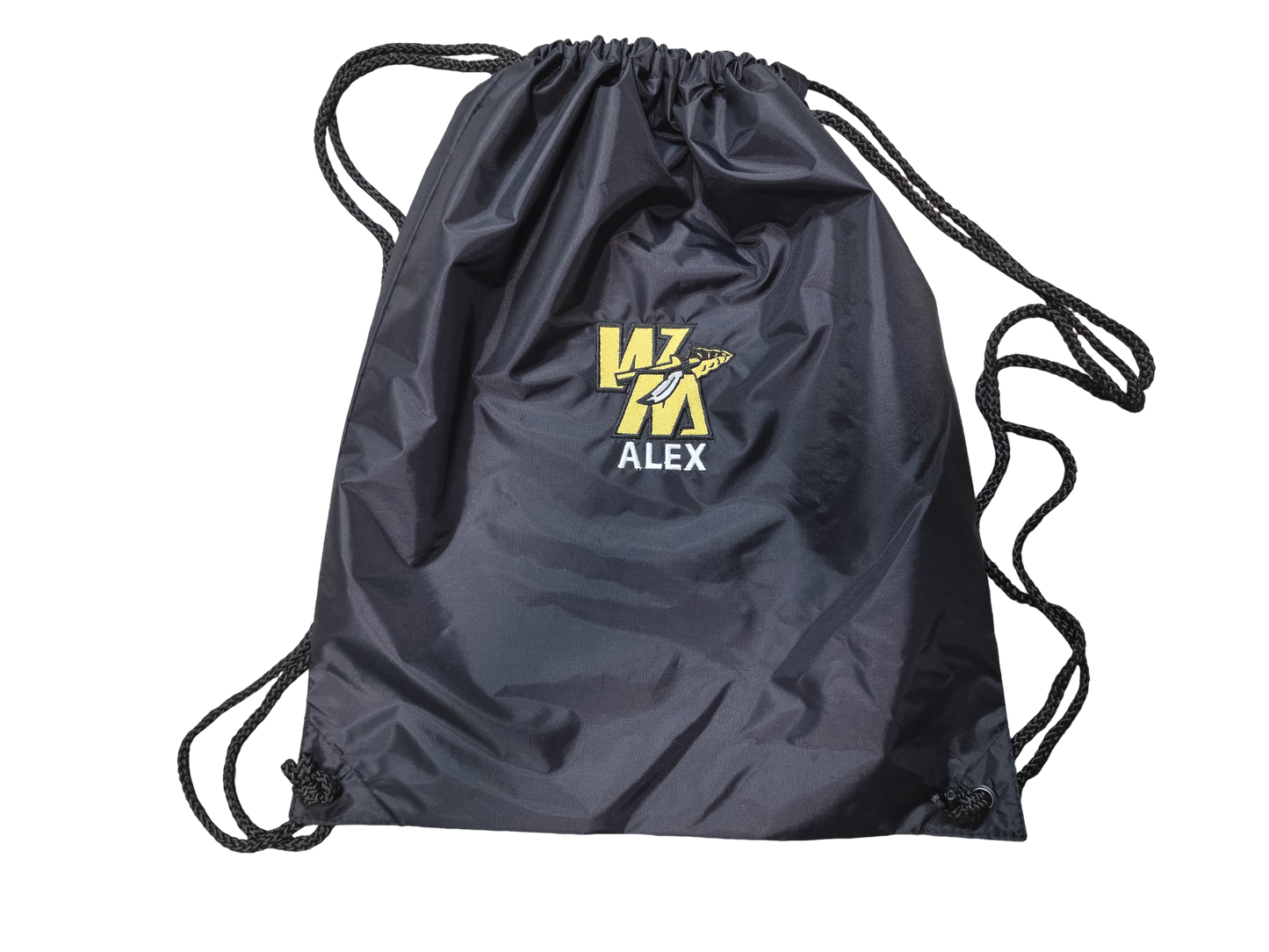 Embroidered WM Drawstring Pack