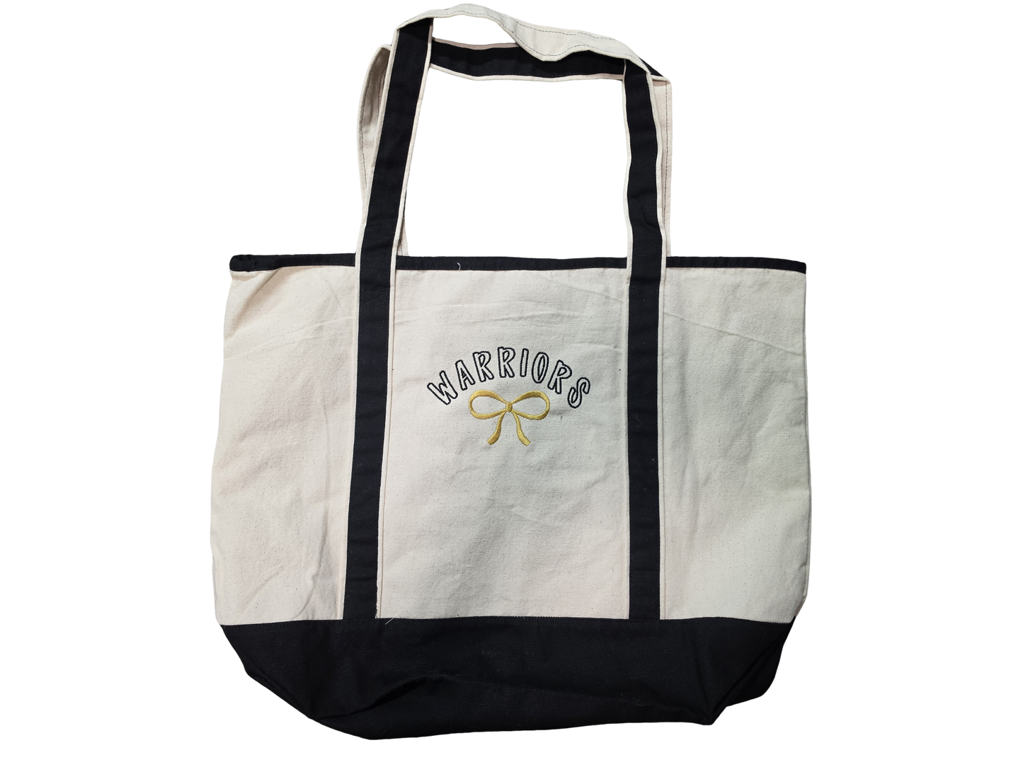 Embroidered Warriors Tote Medium