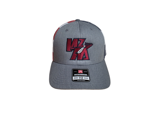 Red White and Blue Embroidered WM Hat