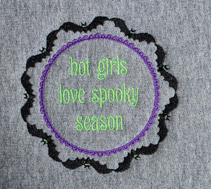 Halloween Embroidered Hoodie/Crewneck