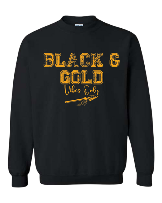 SWLYFC Black and Gold Vibes Only Tee/Crewneck