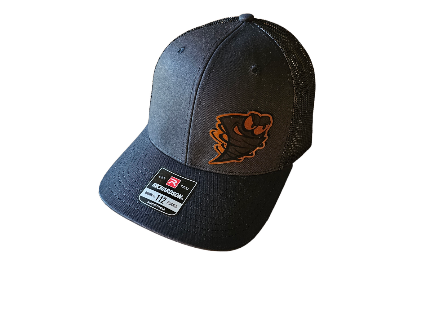 Lancaster Gales Leather Patch Snapback Hat (Black, Camo, Pink)