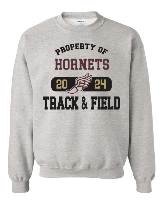 Hornets Property of Track & Field Crewneck/Hoodie