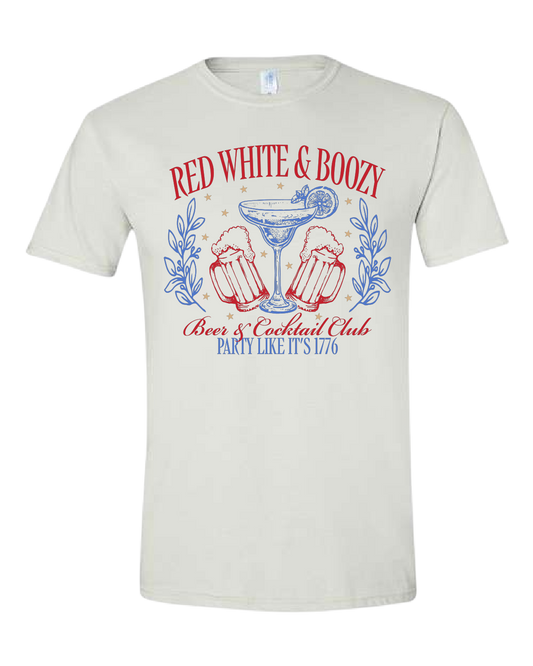 Red White and Boozy Tee