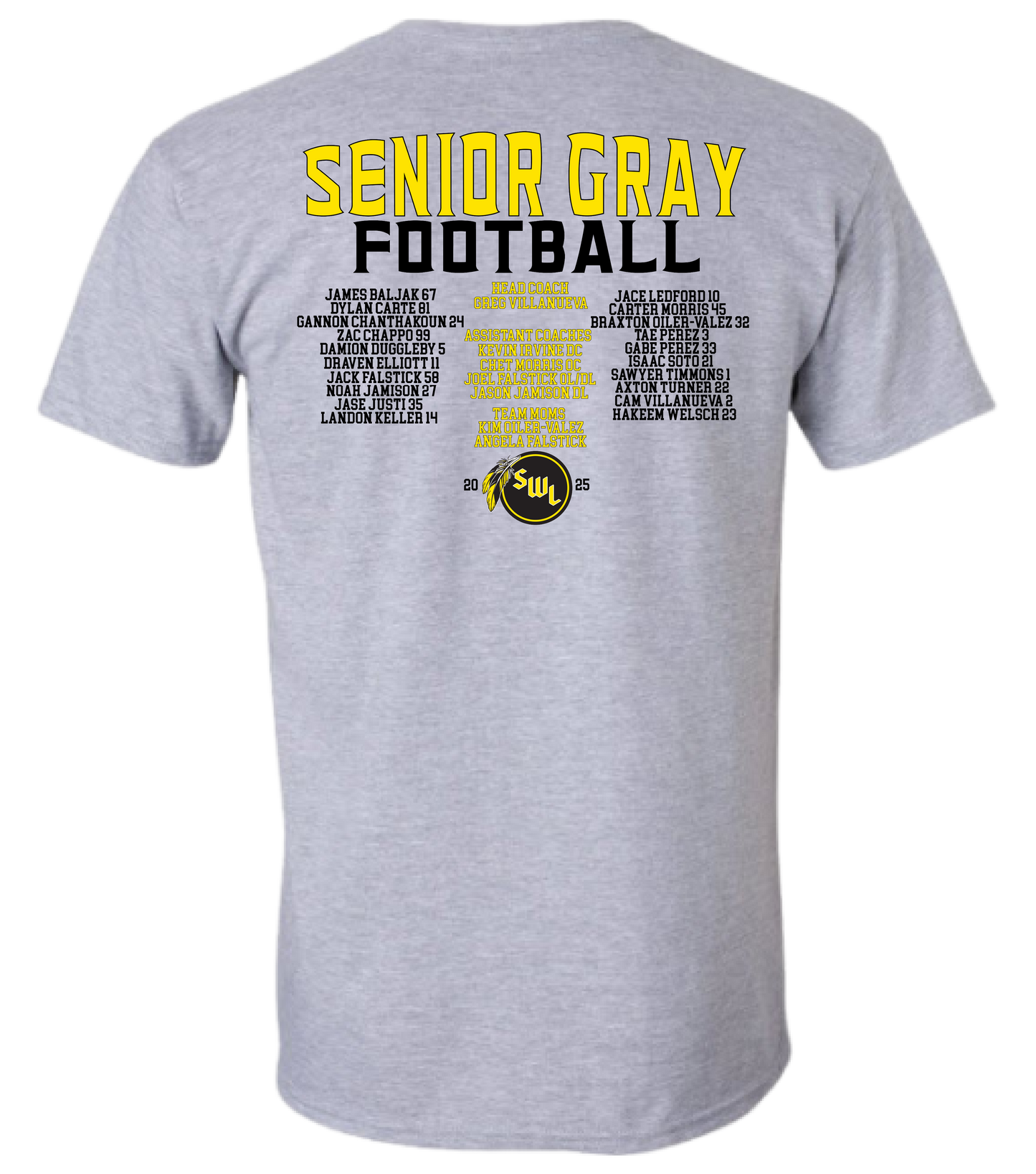 Senior Gray Team Tee 2025