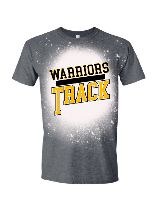 Warriors Track Bleached Tee/Crewneck
