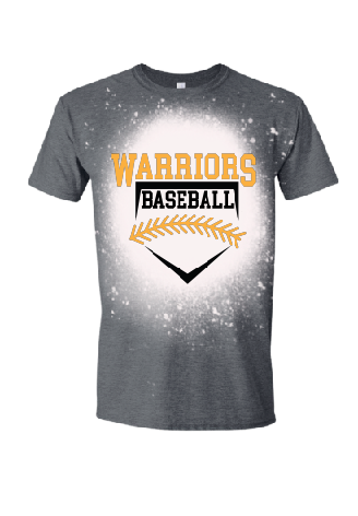 Warriors Baseball Bleached Tee/Crewneck