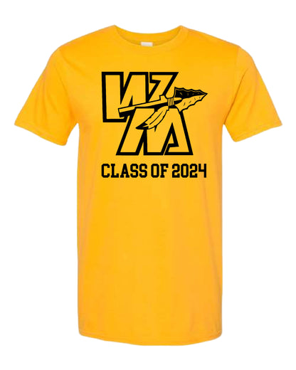WM Gold Spirit Tee (Pick Activity/Class/Warriors Design)