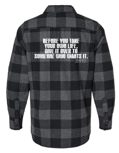 Choose Life & Walk In Light Flannel