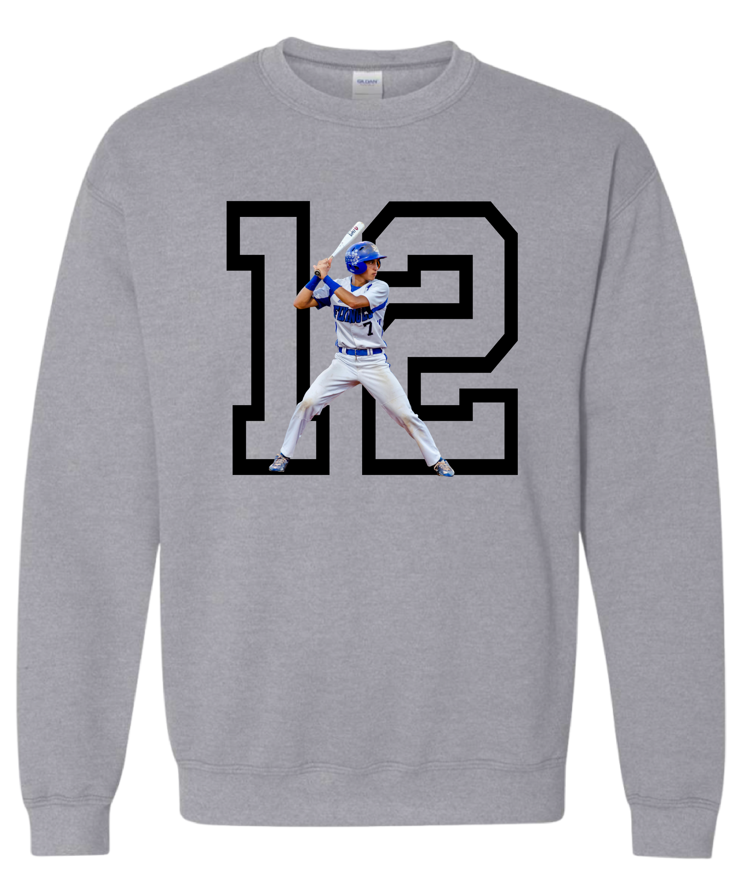 Athlete Number Photo Hoodie/Crewneck/Tee