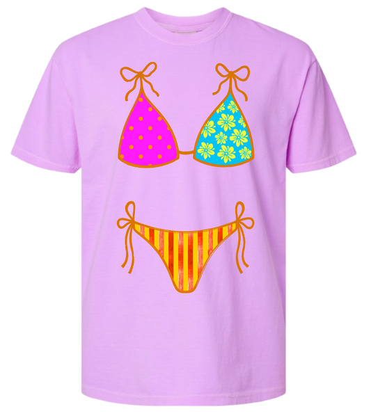 Neon Violet Bikini Comfort Colors Tee