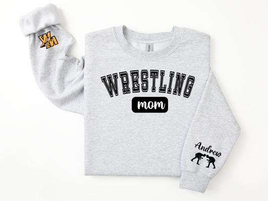Boys Wrestling Mom Hoodie/Crewneck/Tee