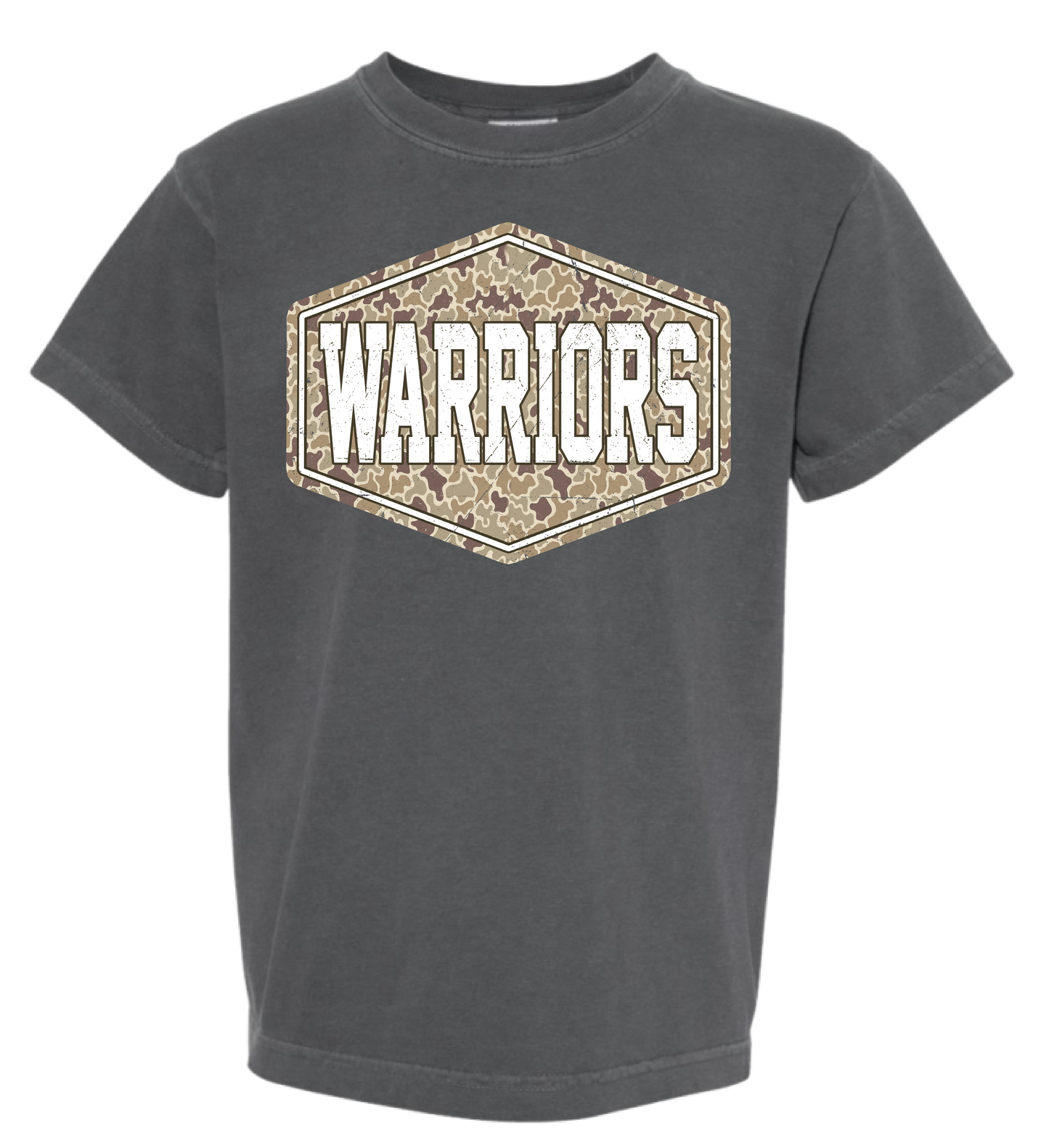 Warriors Camo Comfort Colors Tee