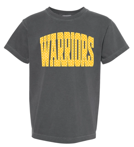 Warriors Polka Dot Comfort Colors Tee