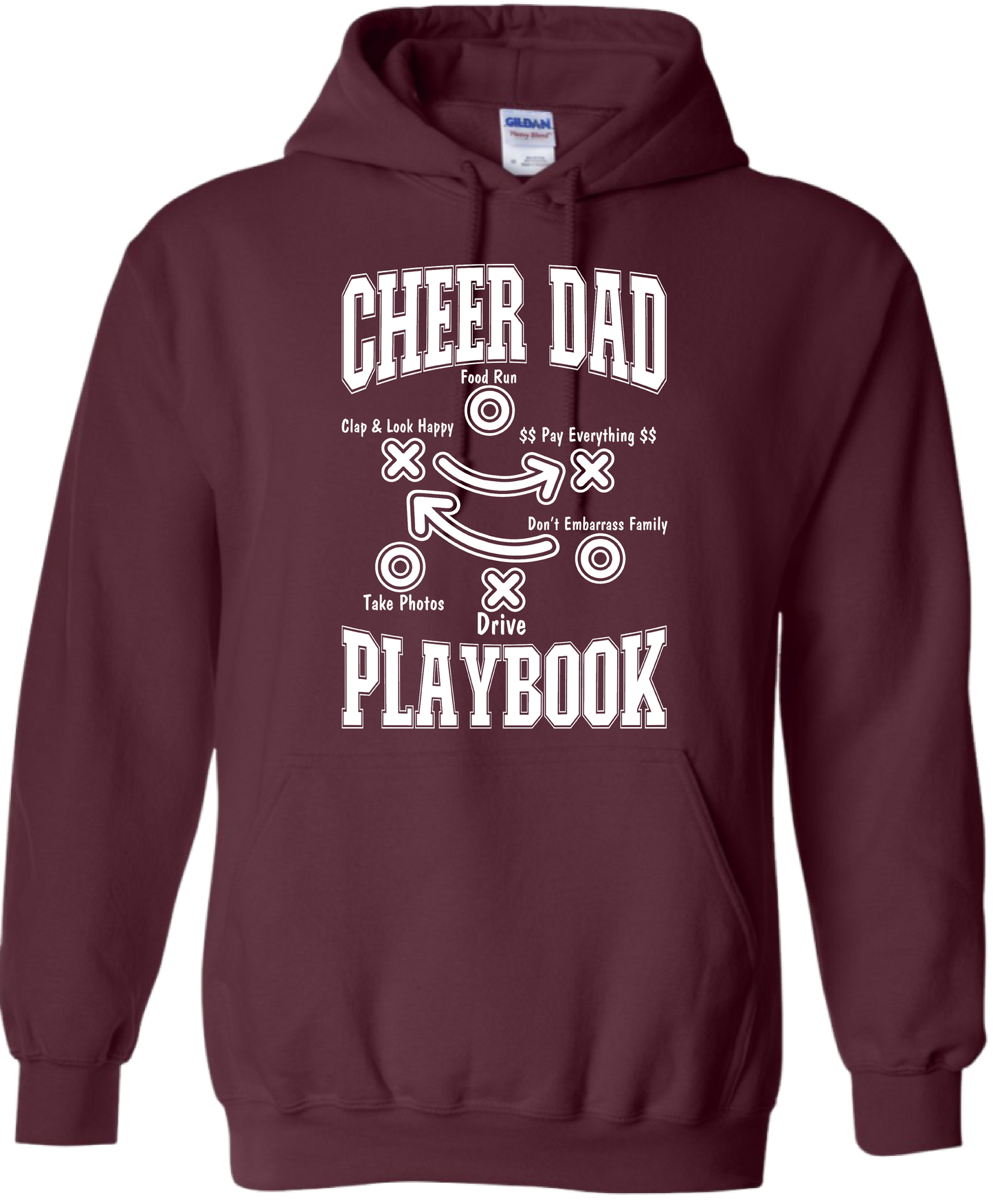 LHYSL Cheer Dad Playbook (hoodie/crewneck/tee)