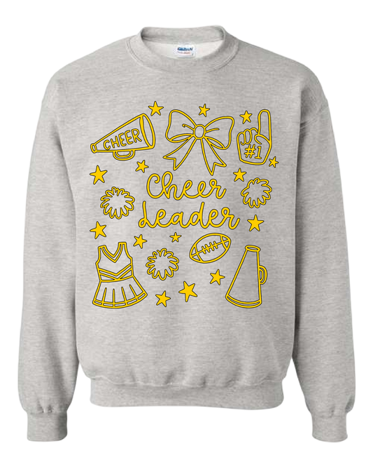 Cheerleader Doodle Hoodie/Crewneck/Tee