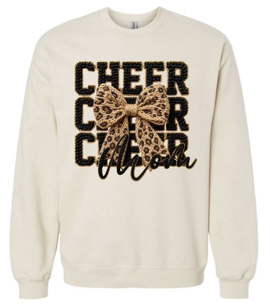 Cheer Mom Cheetah Hoodie/Crewneck/Tee