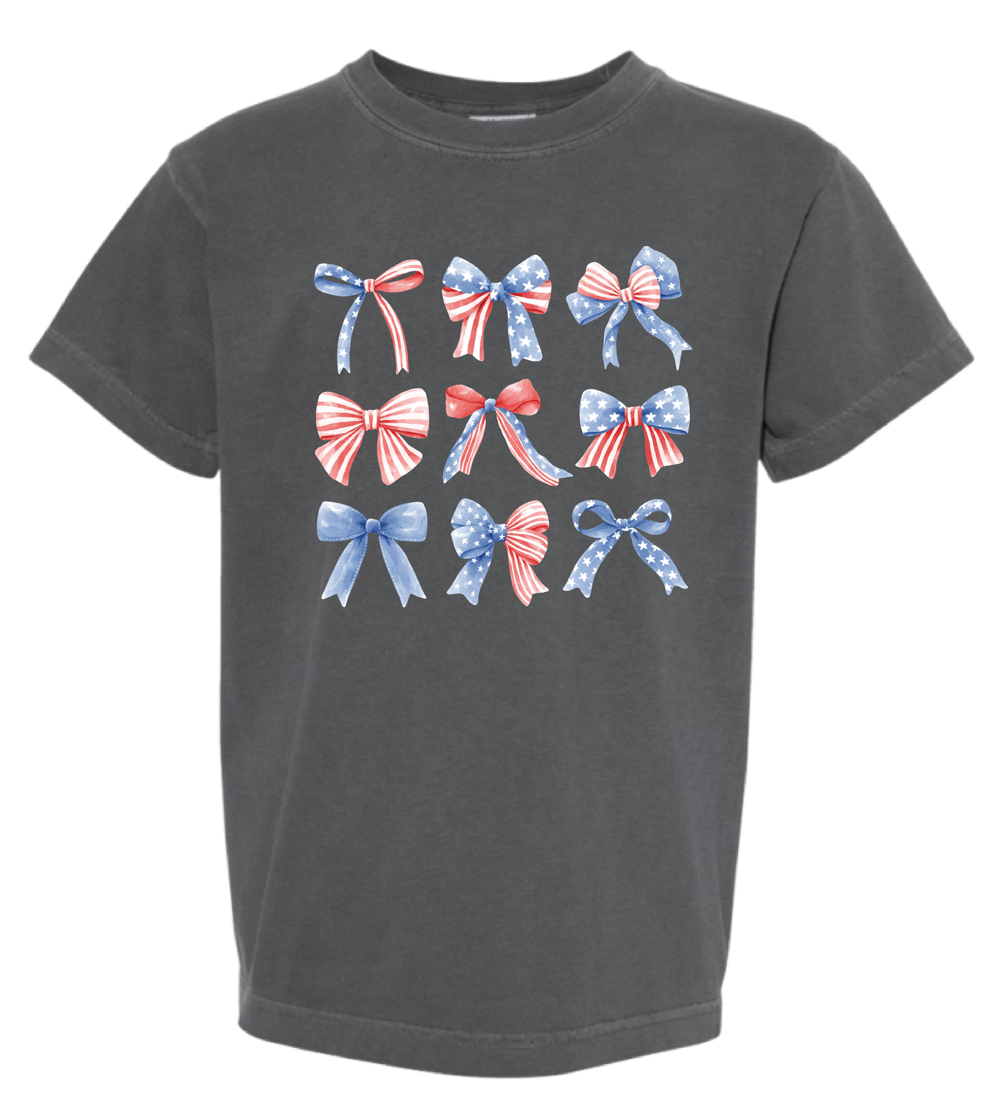 4th of July Bows Comfort Colors Tee