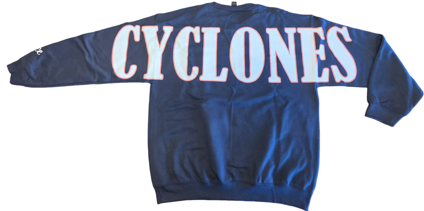 Cyclones Jersey Style Crewneck/Hoodie