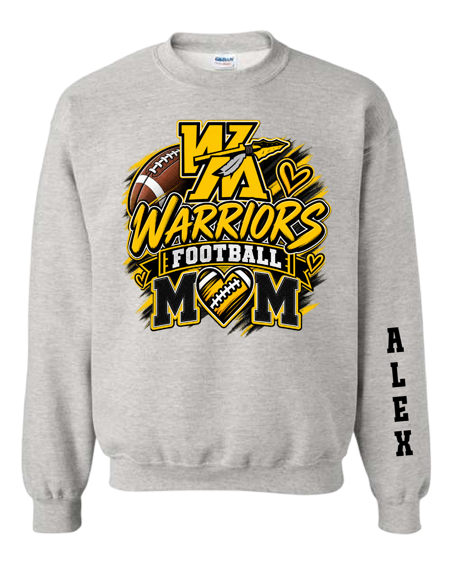 Warriors Football Parent Hoodie/Crewneck/Tee