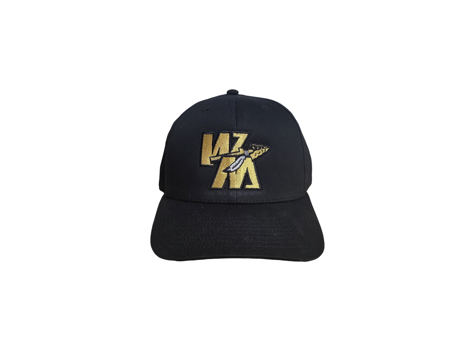 Black and Gold Embroidered WM Hat