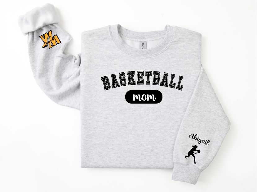 Girl's Basketball Mom Hoodie/Crewneck/Tee