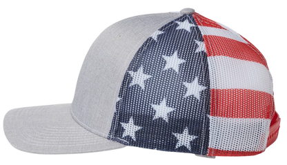 Warriors Leather Patch Flag Snapback Hat