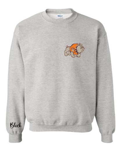Heath Bulldogs Jersey Style Crewneck